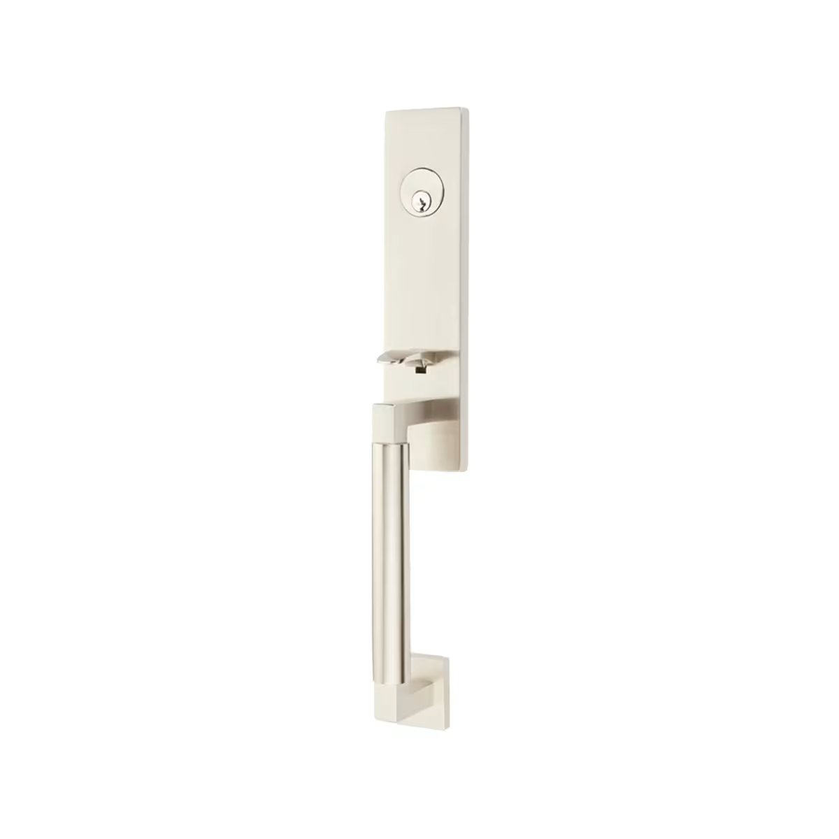 Stylish Emtek door handle and lock